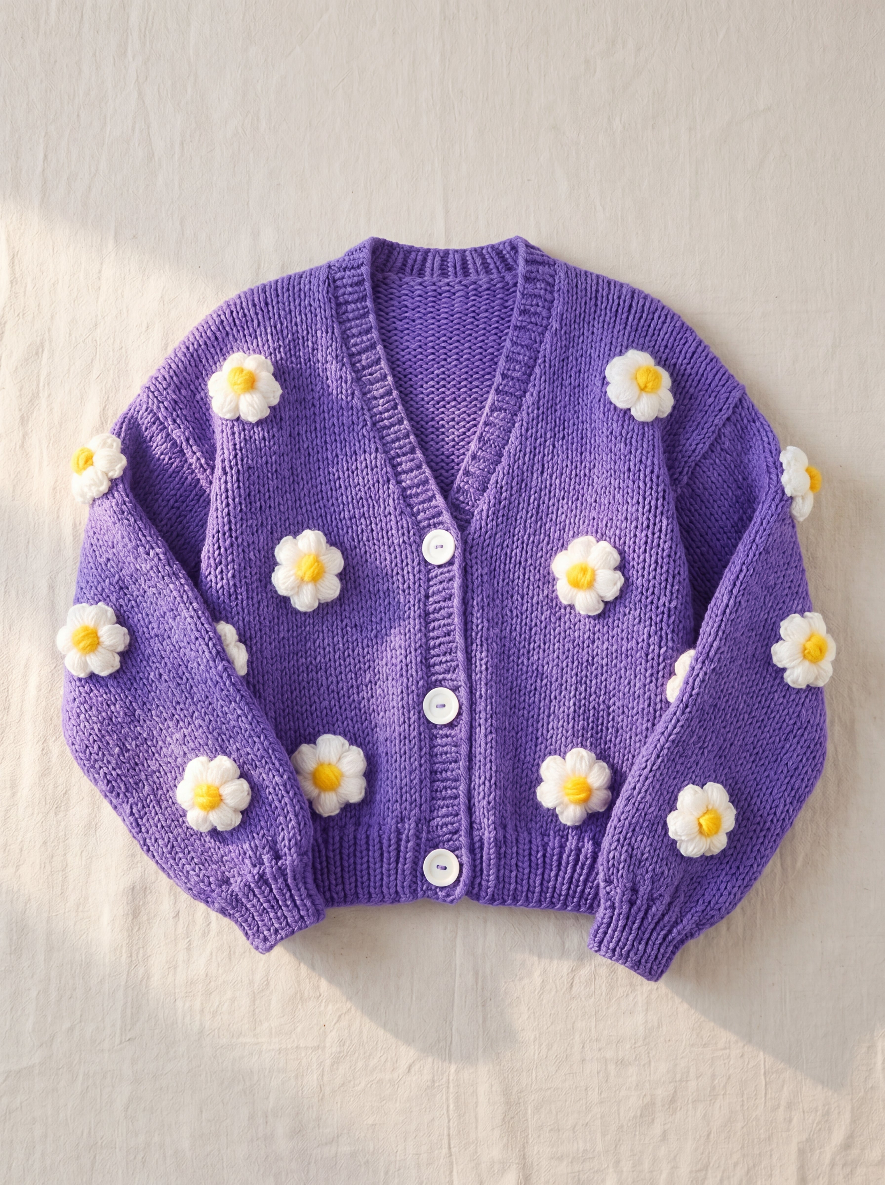 Handmade organic cotton cardigan by Ana Chic