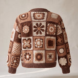 Handmade organic cotton crochet cardigan by Ana Chic