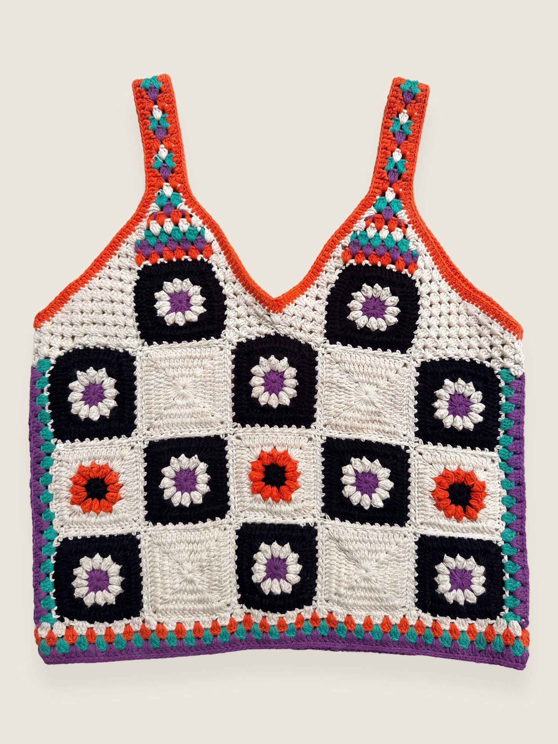 Handmade organic cotton crochet top by Ana Chic