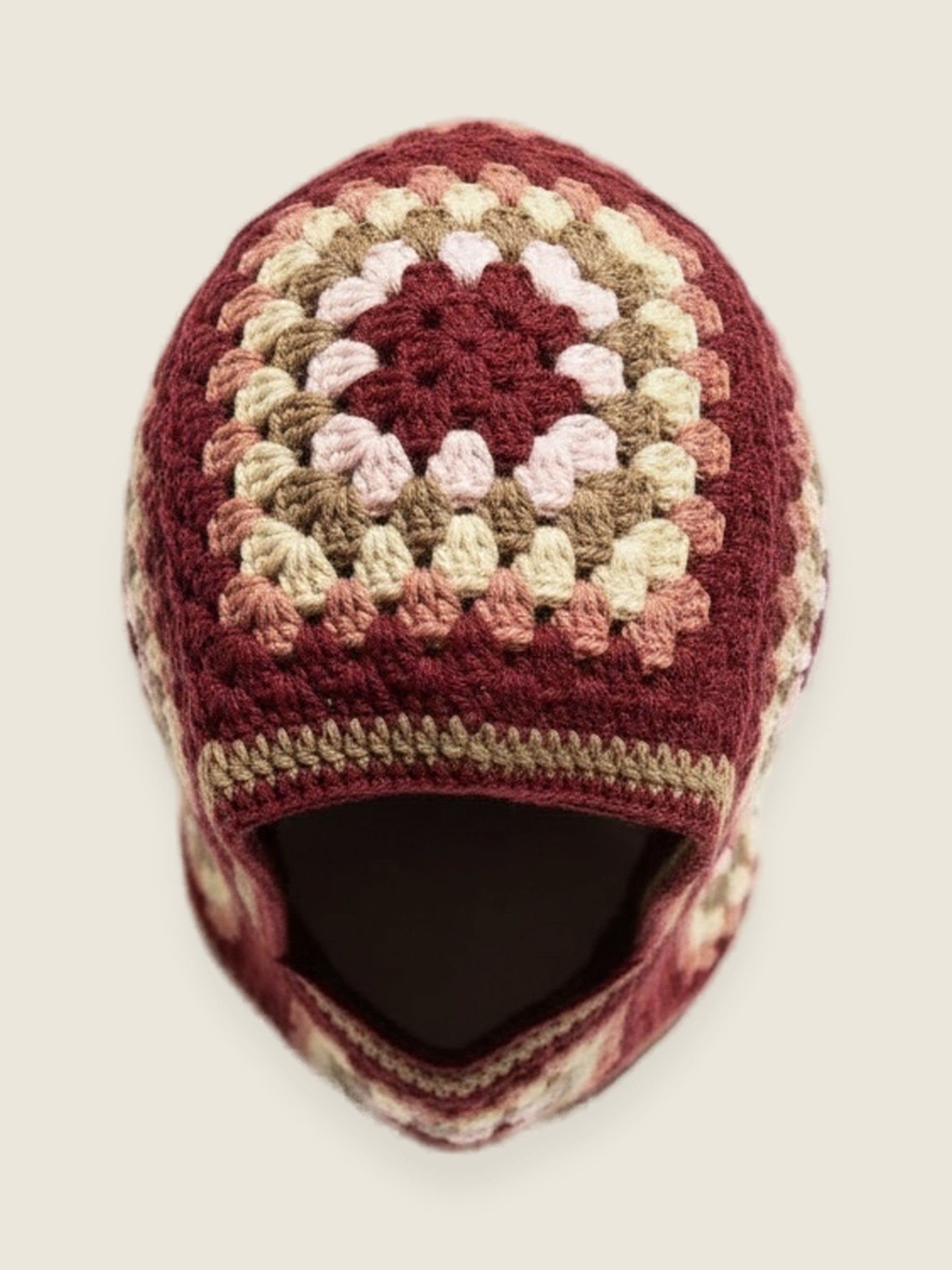 Balaclava — handmade organic cotton crochet balaclava by Ana Chic, styled view