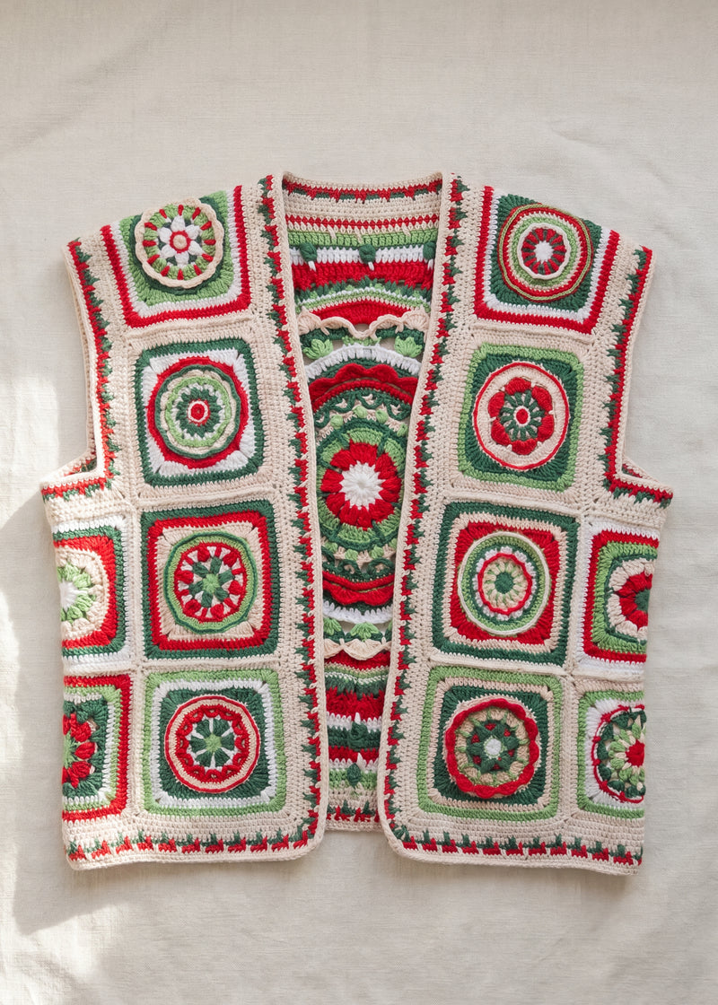Handmade organic cotton vest by Ana Chic