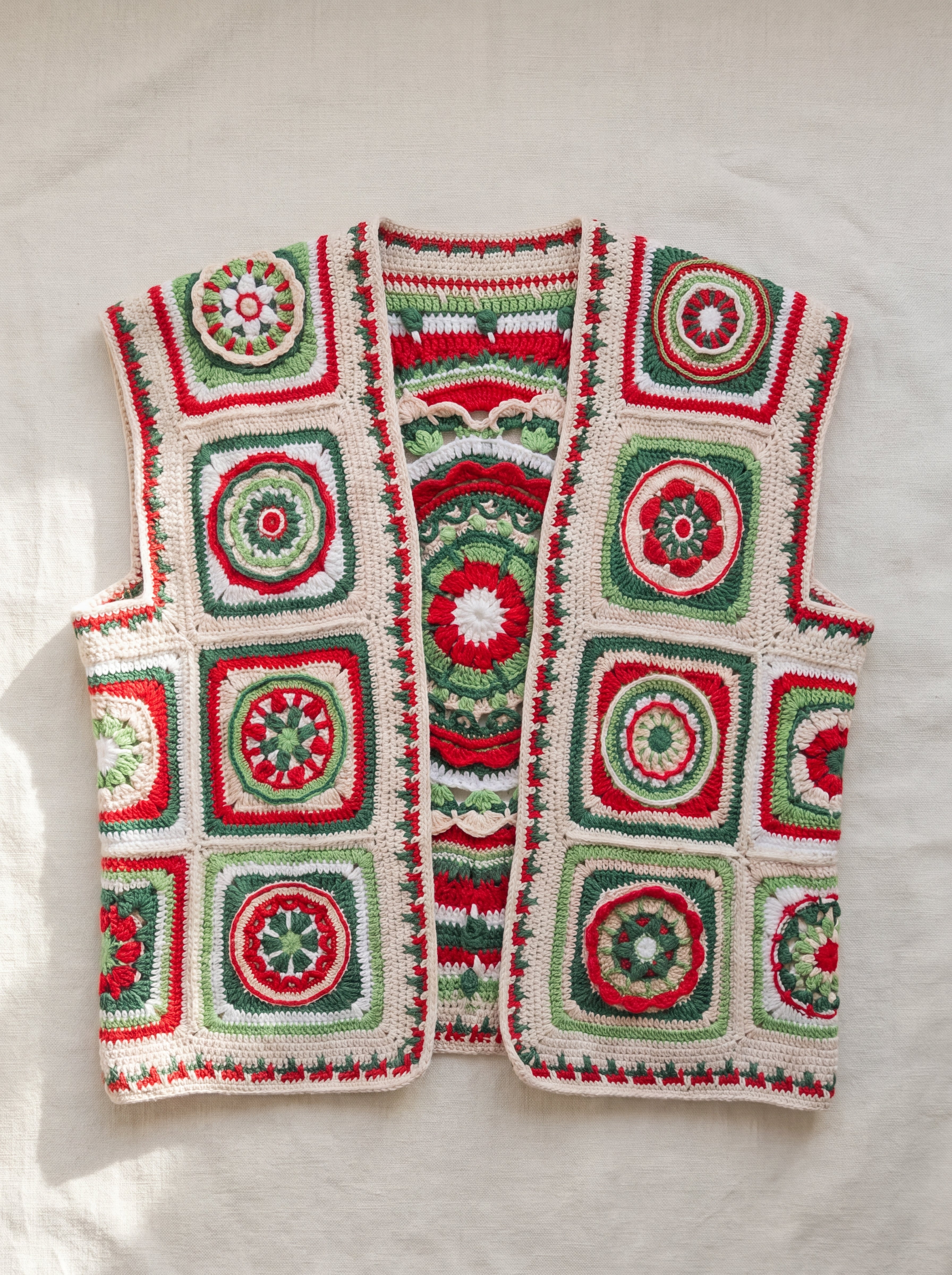 Handmade organic cotton vest by Ana Chic