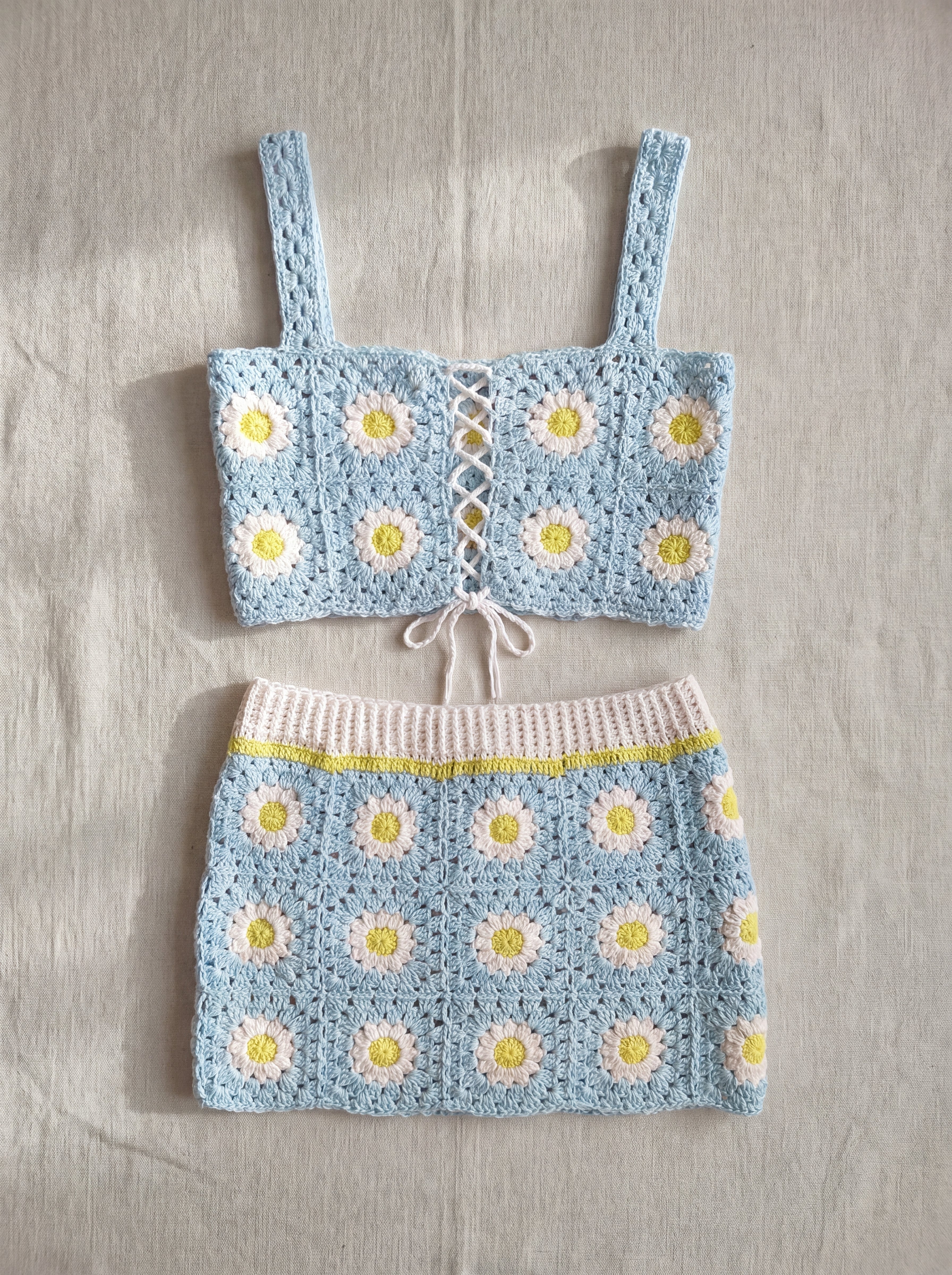 Handmade organic cotton set by Ana Chic