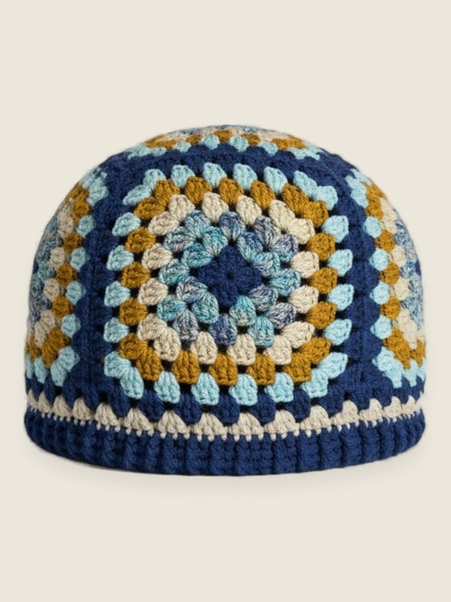 Beanie — handmade organic cotton crochet beanie by Ana Chic, styled view