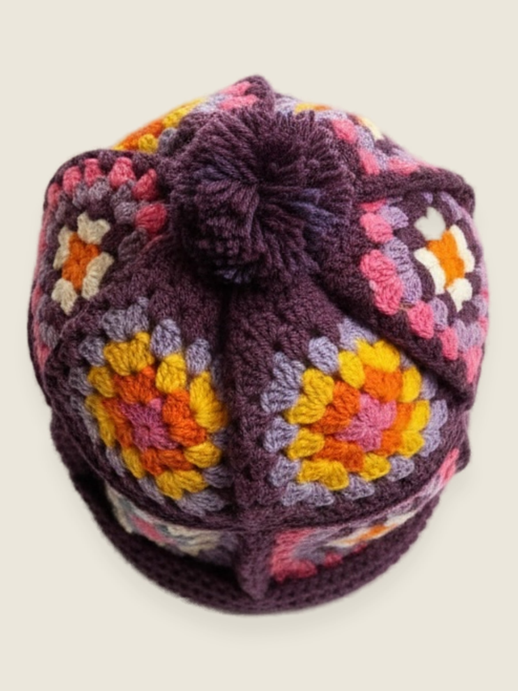 Beanie — handmade organic cotton crochet beanie by Ana Chic, styled view