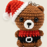 Bear Keychain, handmade keyring by Ana Chic