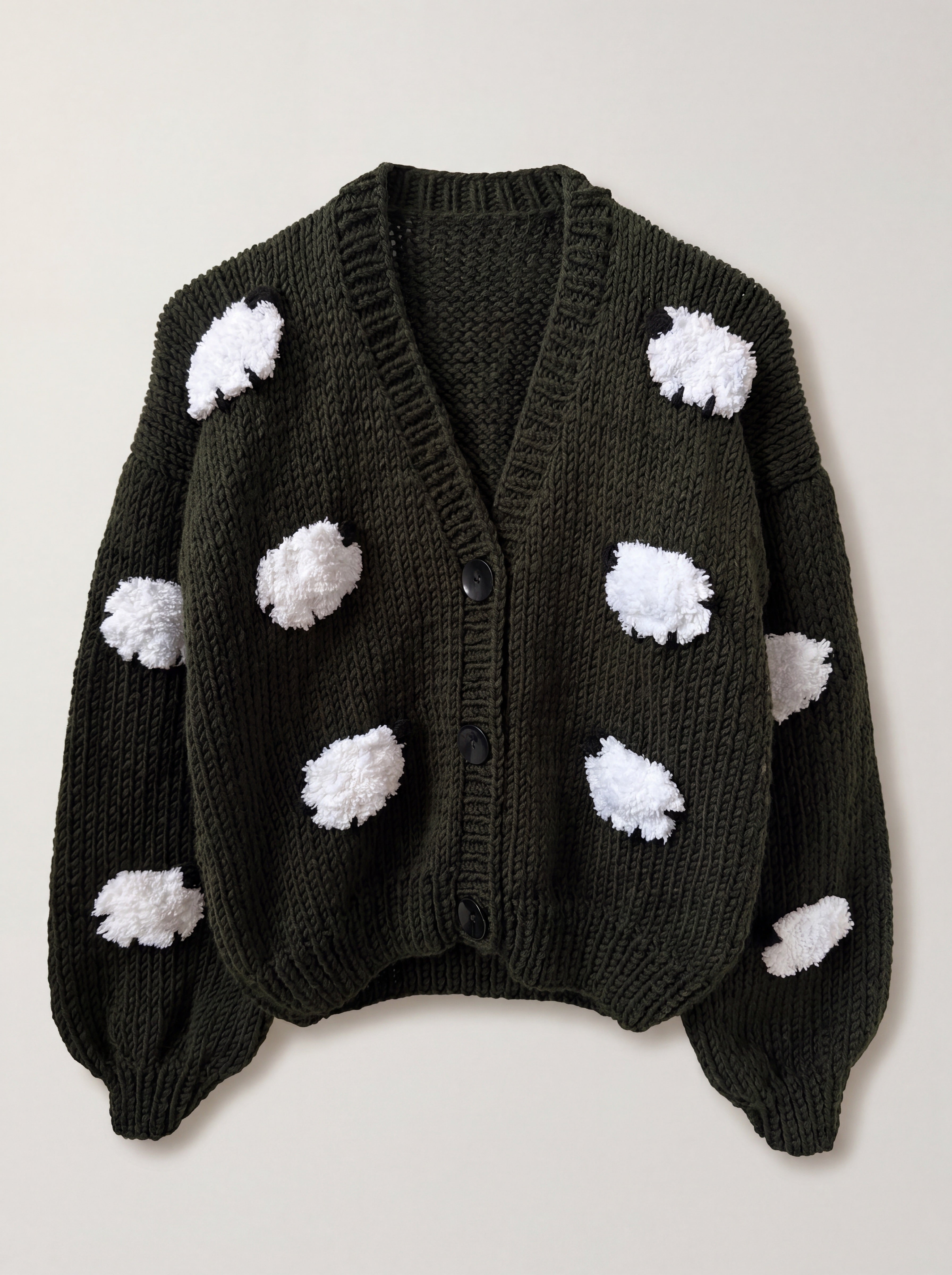 Handmade organic cotton crochet cardigan by Ana Chic