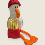 Seagull & Chips — handmade yarn crochet amigurumi by Ana Chic