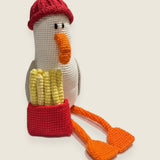 Seagull & Chips — handmade yarn crochet amigurumi by Ana Chic