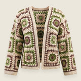 Boho Mosaic — handmade organic cotton crochet cardigan by Ana Chic