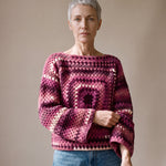 Bramble Chunky Wool Jumper worn by a model, showing the wide sleeves and relaxed fit — handmade by Ana Chic