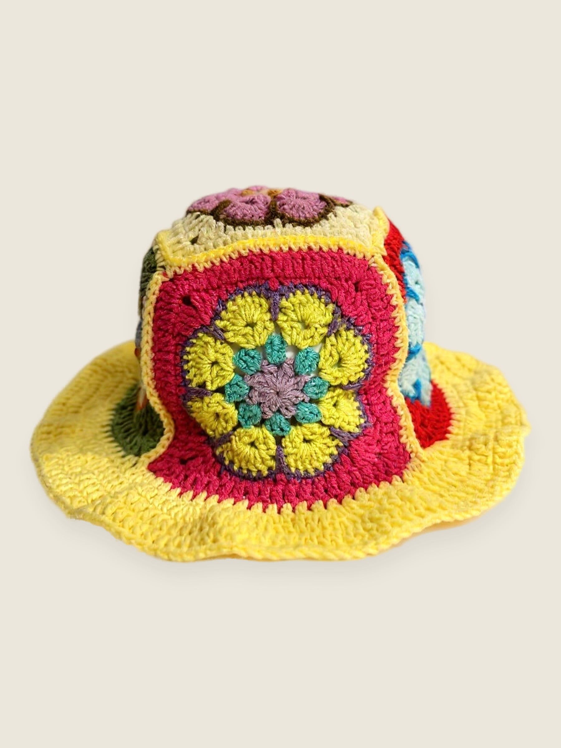 Bucket Hat — handmade organic cotton crochet hat by Ana Chic, styled view
