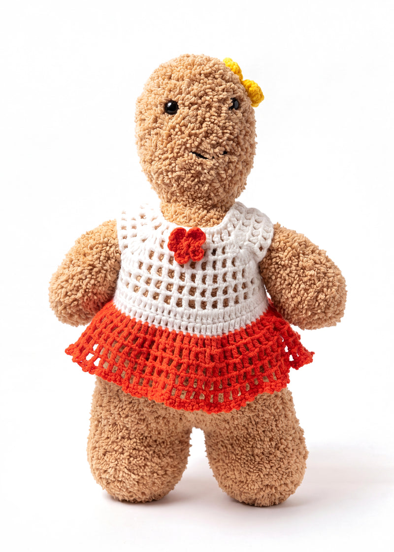 Gingerbread Lady, handmade crochet amigurumi by Ana Chic