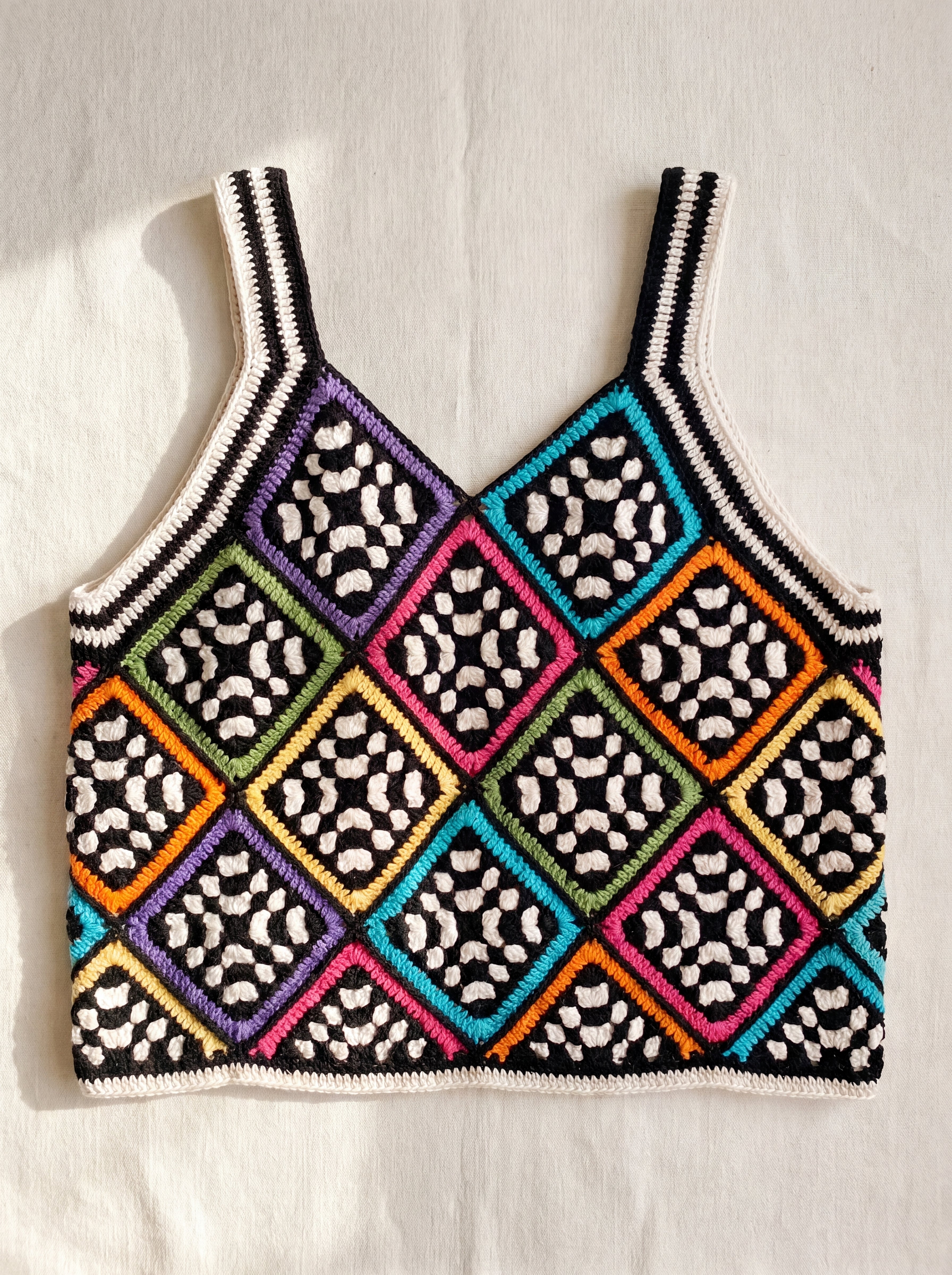 Handmade organic cotton vest by Ana Chic