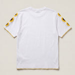 Handmade organic cotton t-shirt with crochet accents by Ana Chic