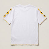 Handmade organic cotton t-shirt with crochet accents by Ana Chic