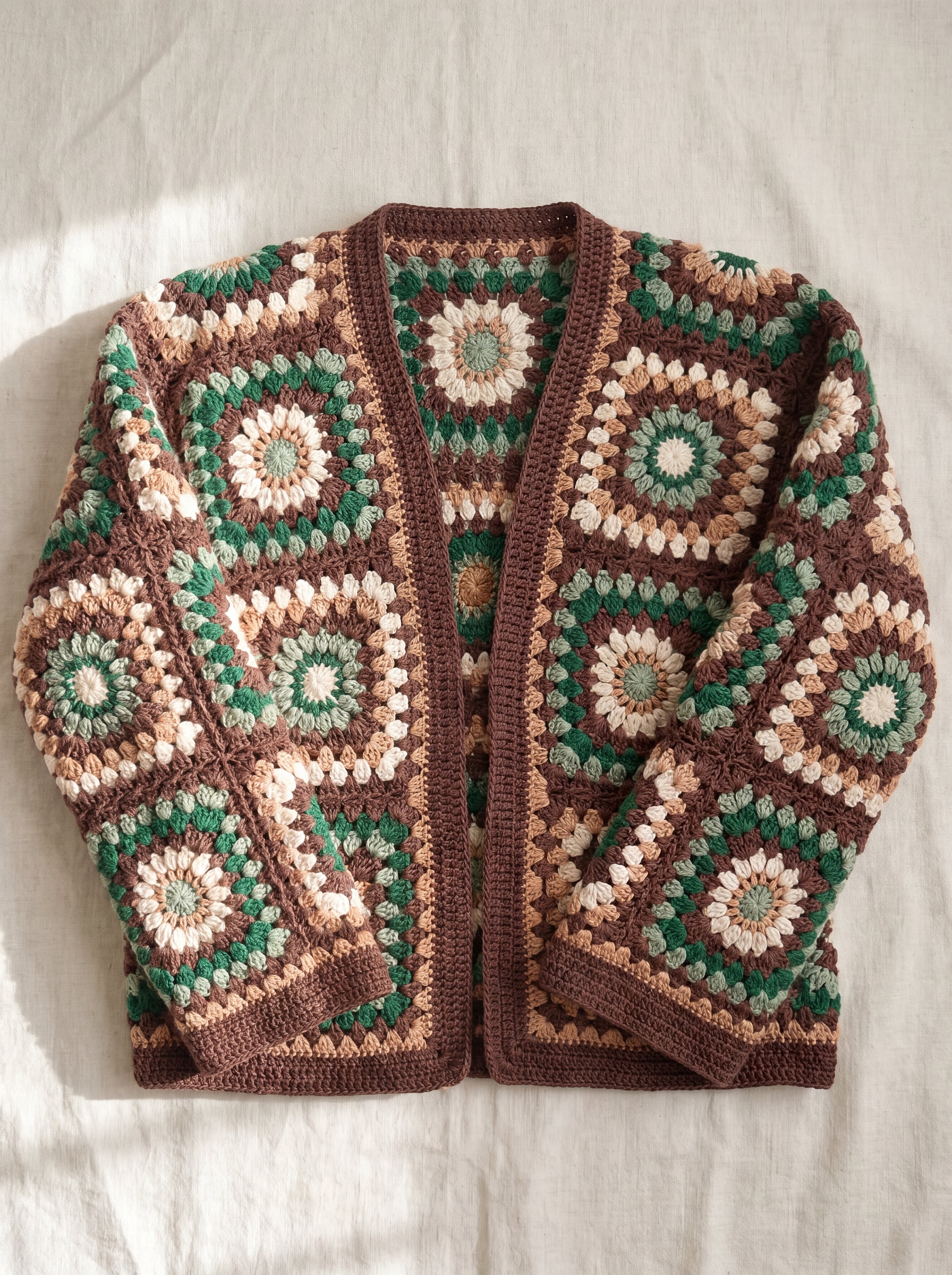 Handmade organic cotton cardigan by Ana Chic