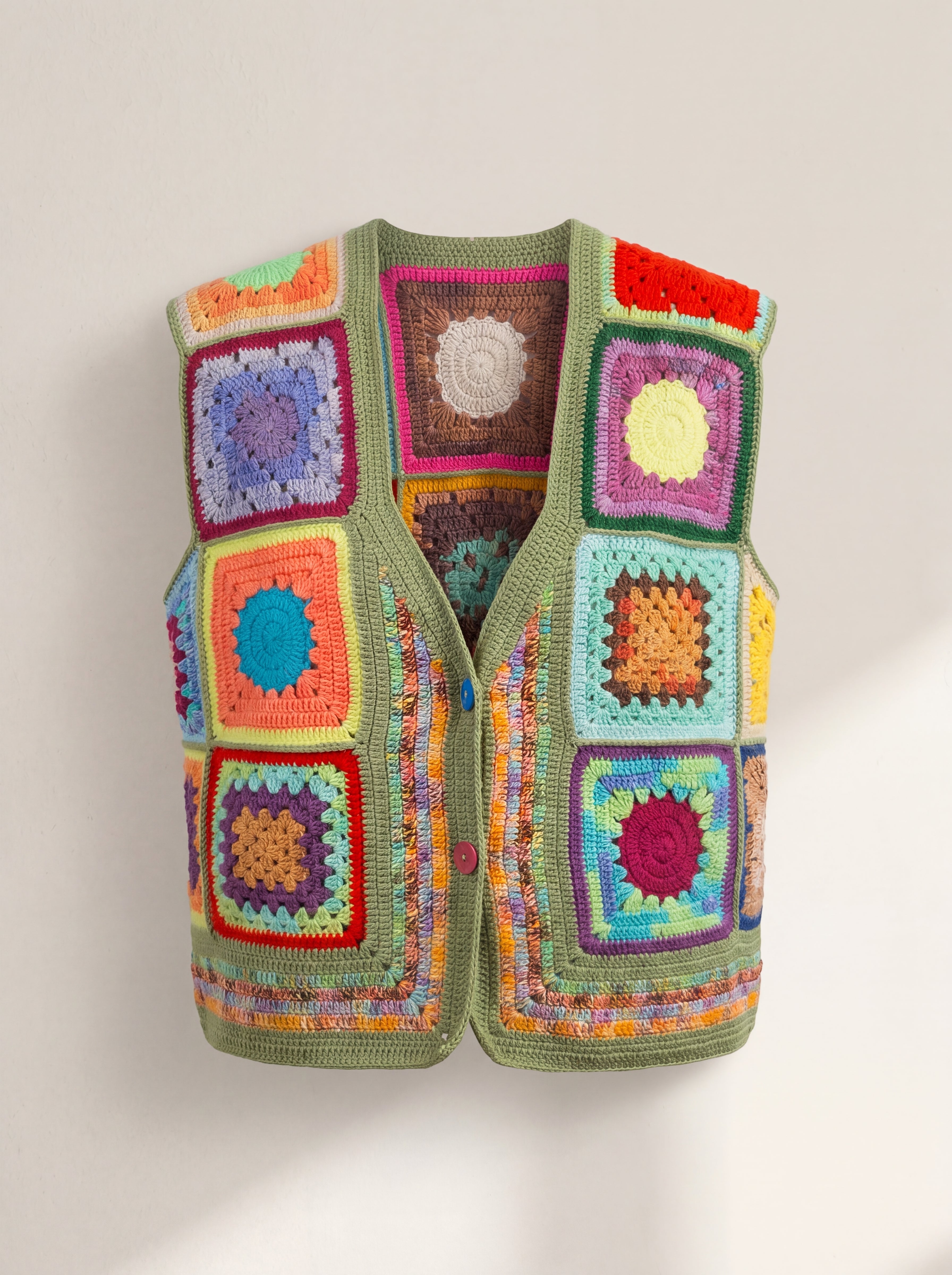 Handmade organic cotton vest by Ana Chic