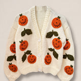 Handmade chunky wool knitted cardigan by Ana Chic