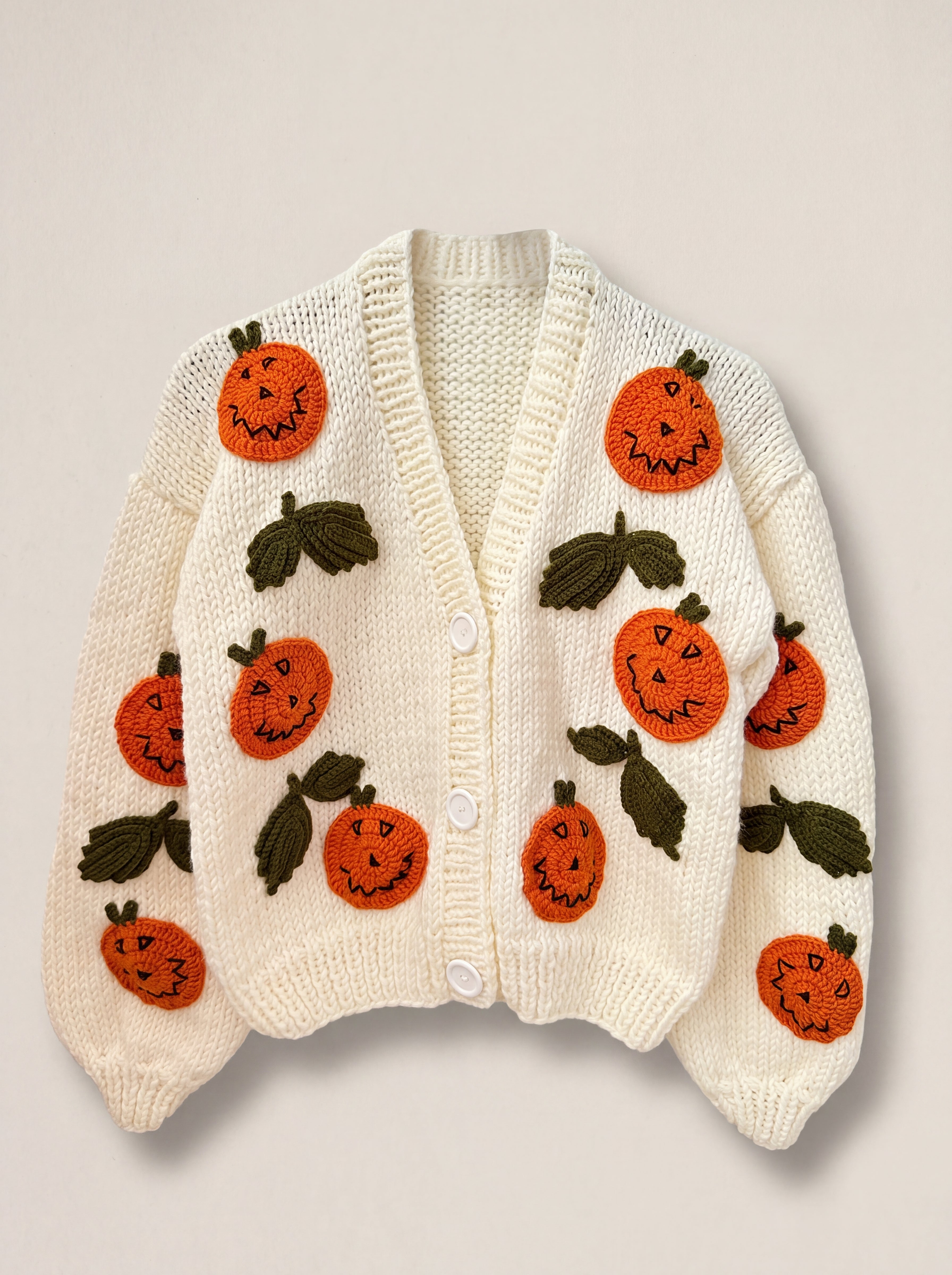 Handmade chunky wool knitted cardigan by Ana Chic