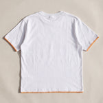 Handmade organic cotton t-shirt with crochet accents by Ana Chic
