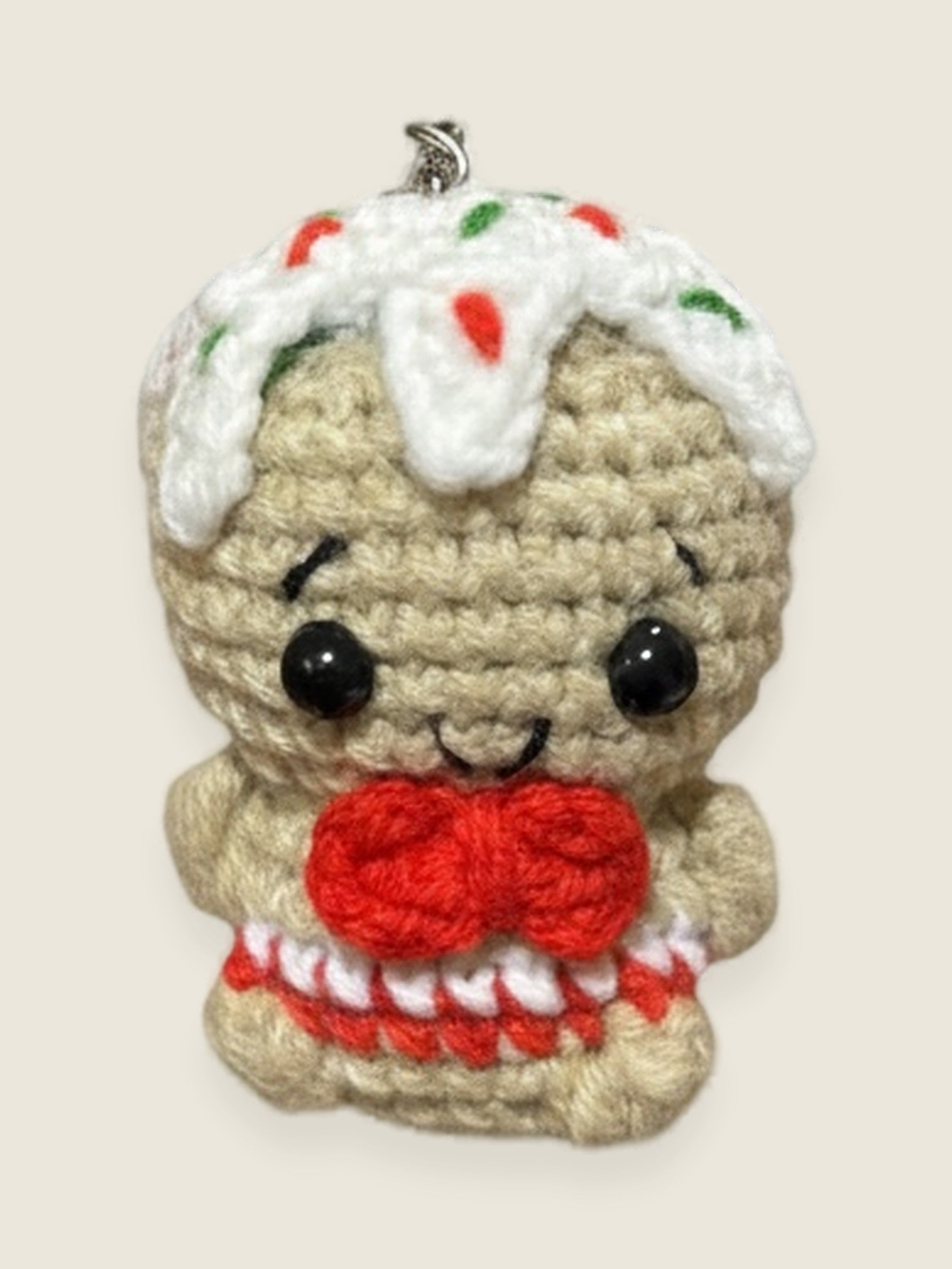 Cookie Keychain, handmade keyring by Ana Chic