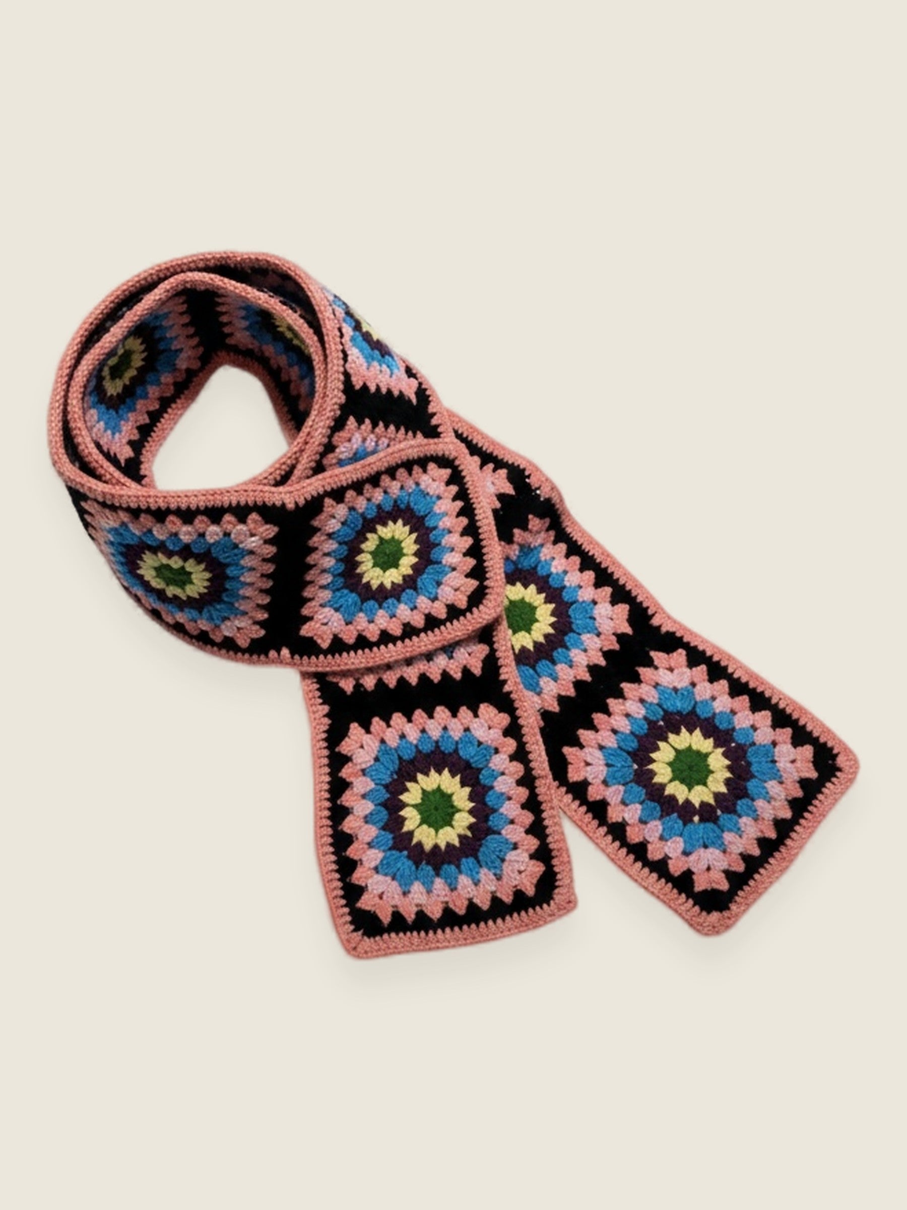 Crocheted Scarf — handmade organic cotton crochet accessories by Ana Chic, styled view