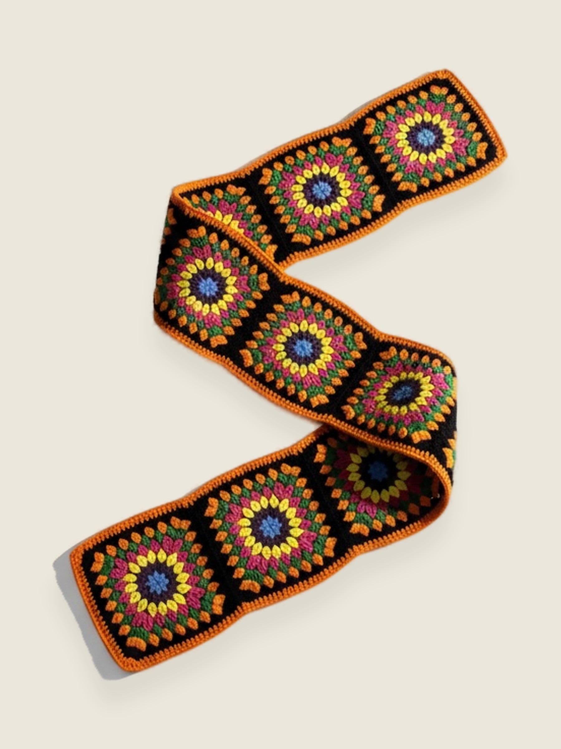 Crocheted Scarf — handmade organic cotton crochet accessories by Ana Chic, styled view