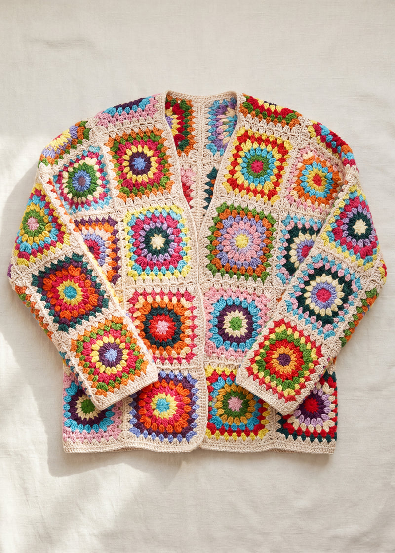 Handmade organic cotton cardigan by Ana Chic