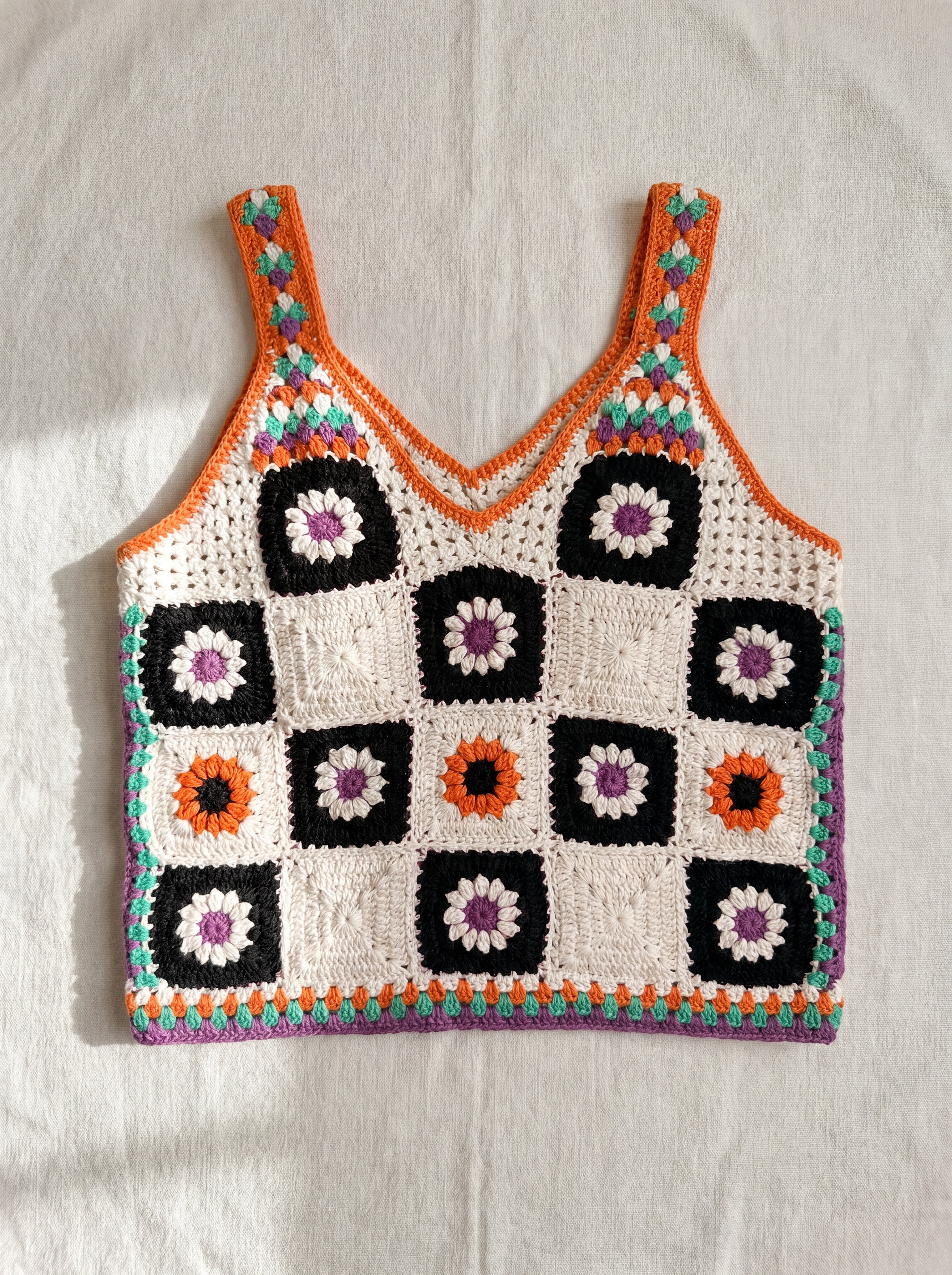 Handmade organic cotton vest by Ana Chic