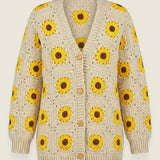 Daisy  Cardigan — handmade organic cotton crochet cardigan by Ana Chic