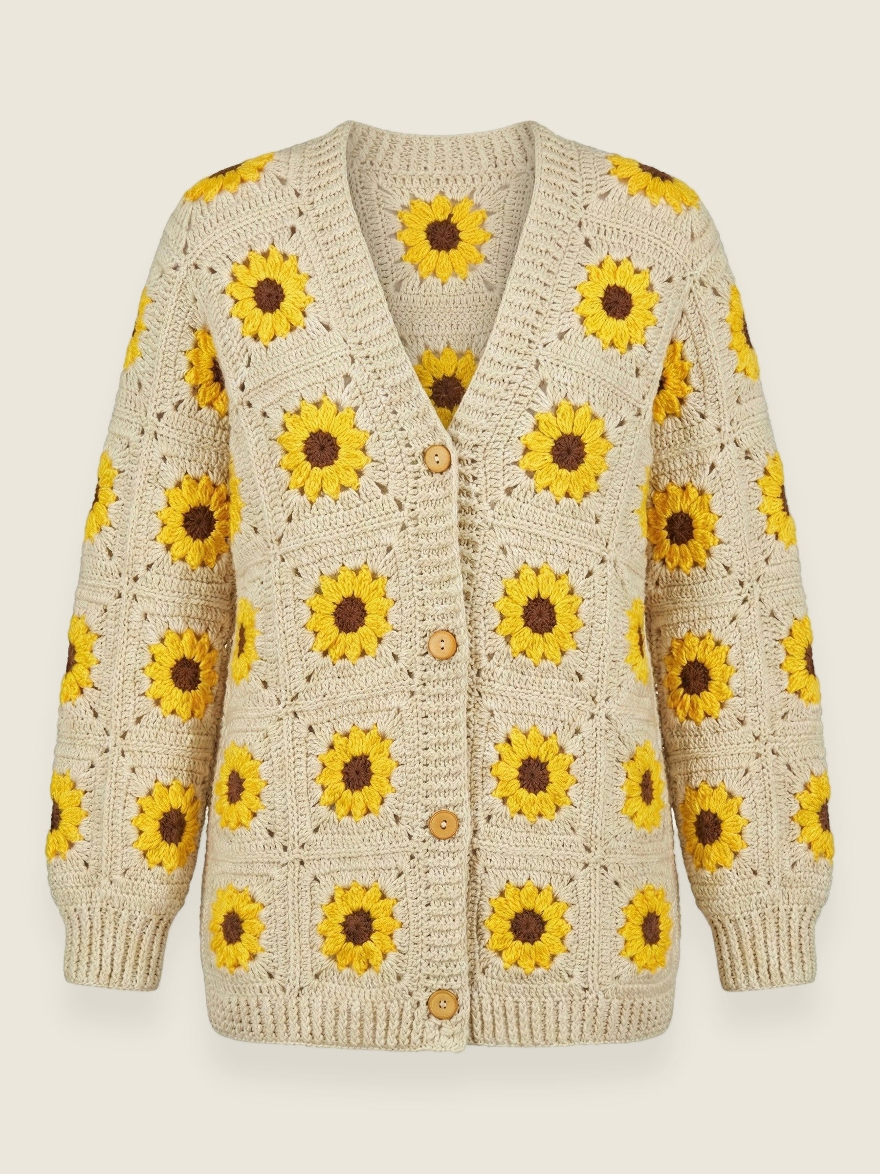 Daisy  Cardigan — handmade organic cotton crochet cardigan by Ana Chic