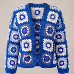 Handmade organic cotton crochet cardigan by Ana Chic