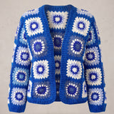 Handmade organic cotton crochet cardigan by Ana Chic