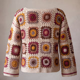 Handmade organic cotton crochet jumper by Ana Chic