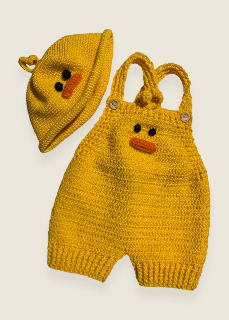 Duck Kid Set — handmade organic cotton crochet set by Ana Chic