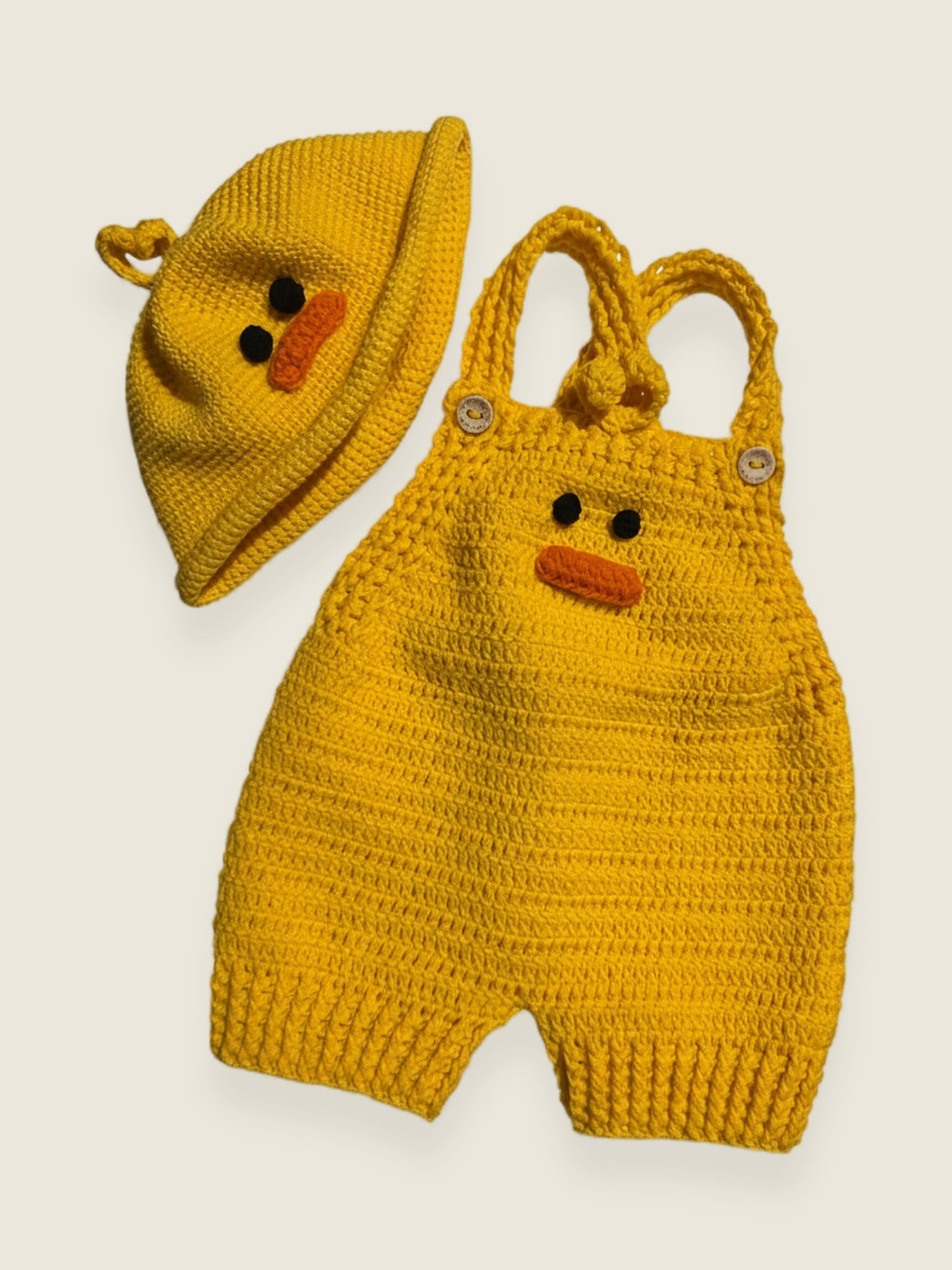 Duck Kid Set — handmade organic cotton crochet set by Ana Chic