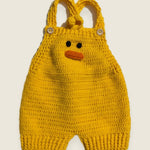 Duck Kid Set — handmade organic cotton crochet set by Ana Chic, styled view