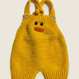 Duck Kid Set — handmade organic cotton crochet set by Ana Chic, styled view