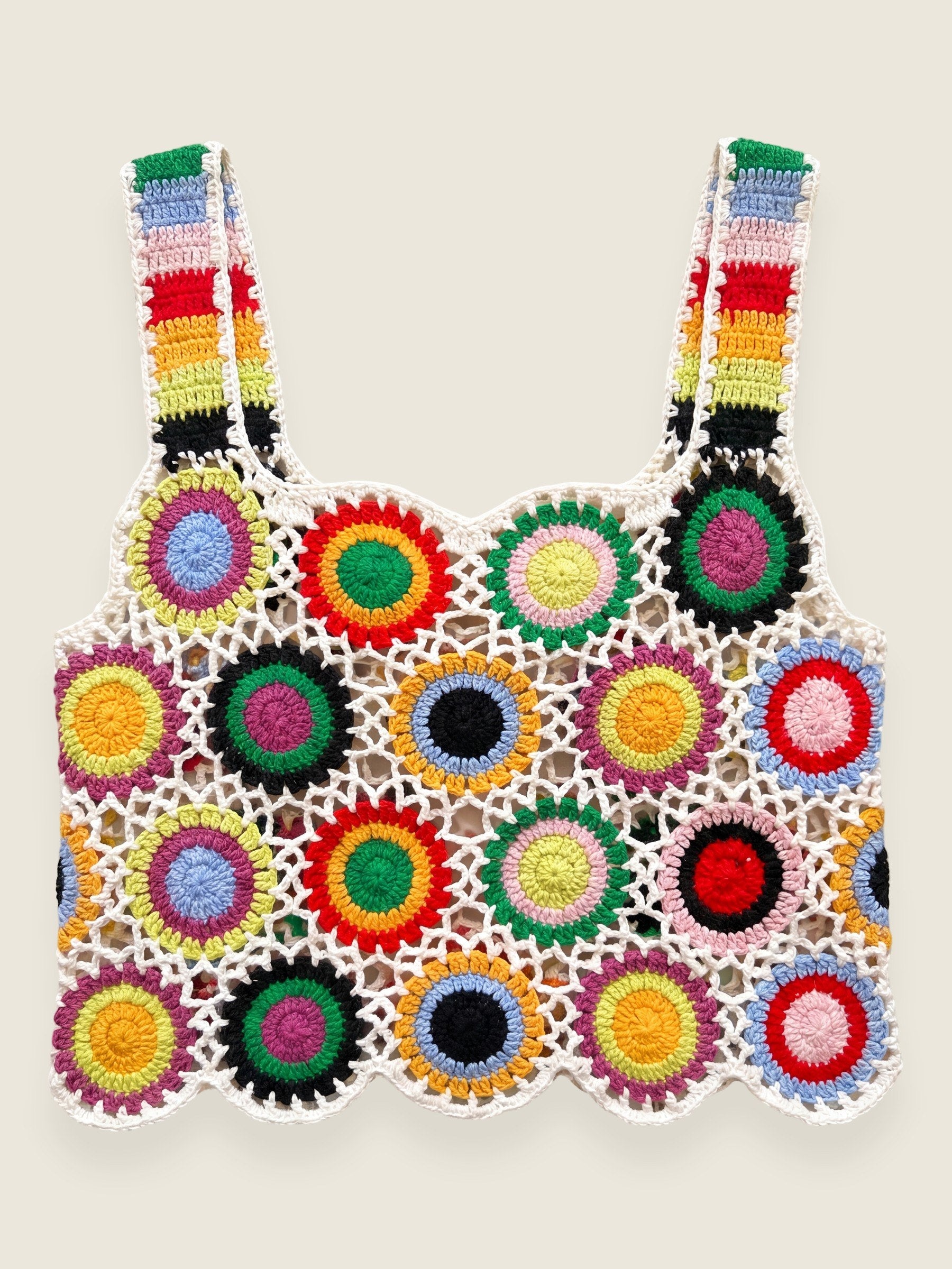 Handmade organic cotton crochet top by Ana Chic