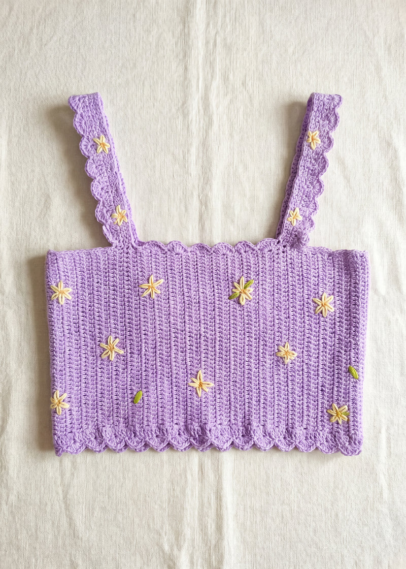 Handmade organic cotton top (Lilac) by Ana Chic