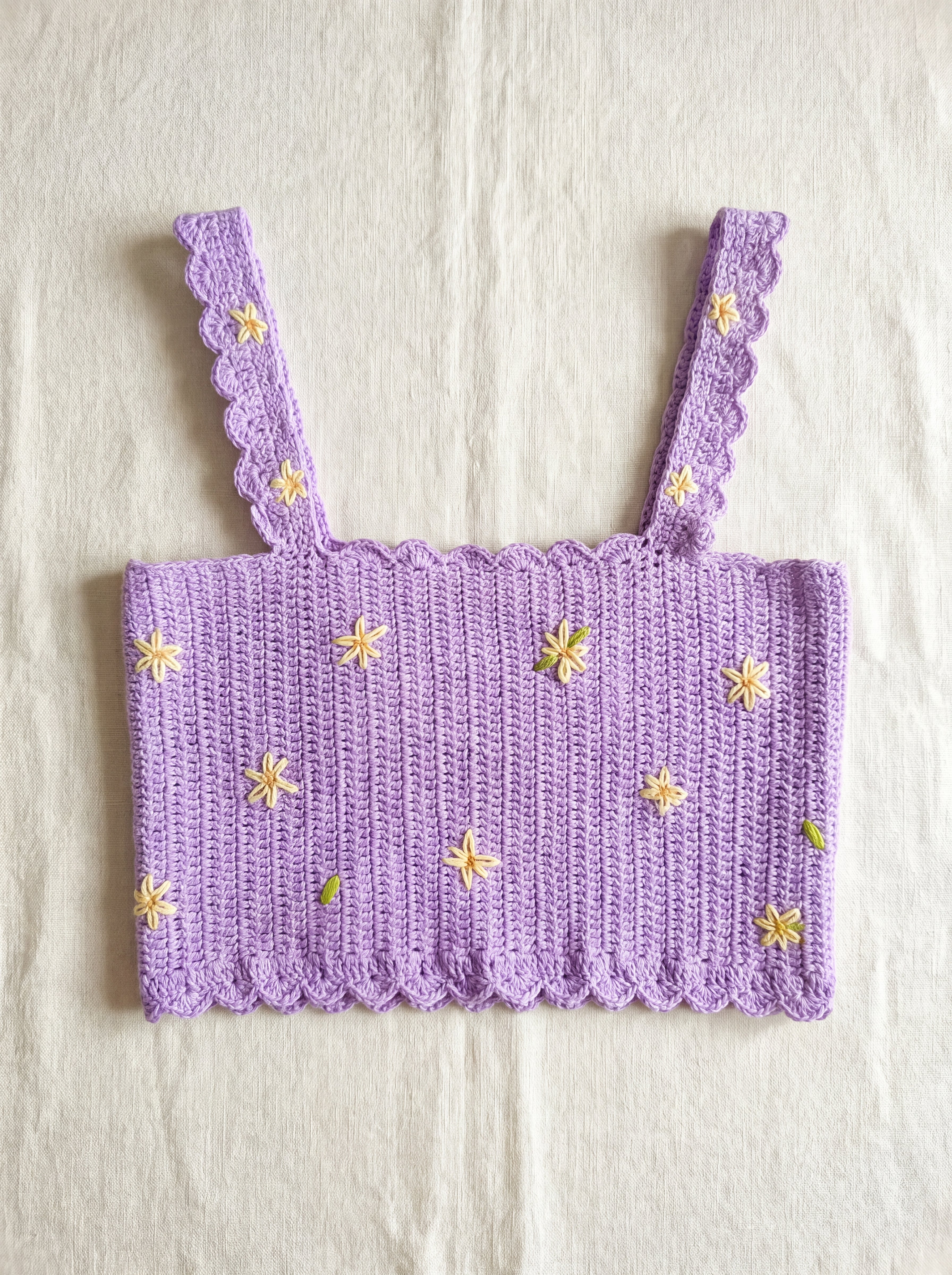 Handmade organic cotton top (Lilac) by Ana Chic