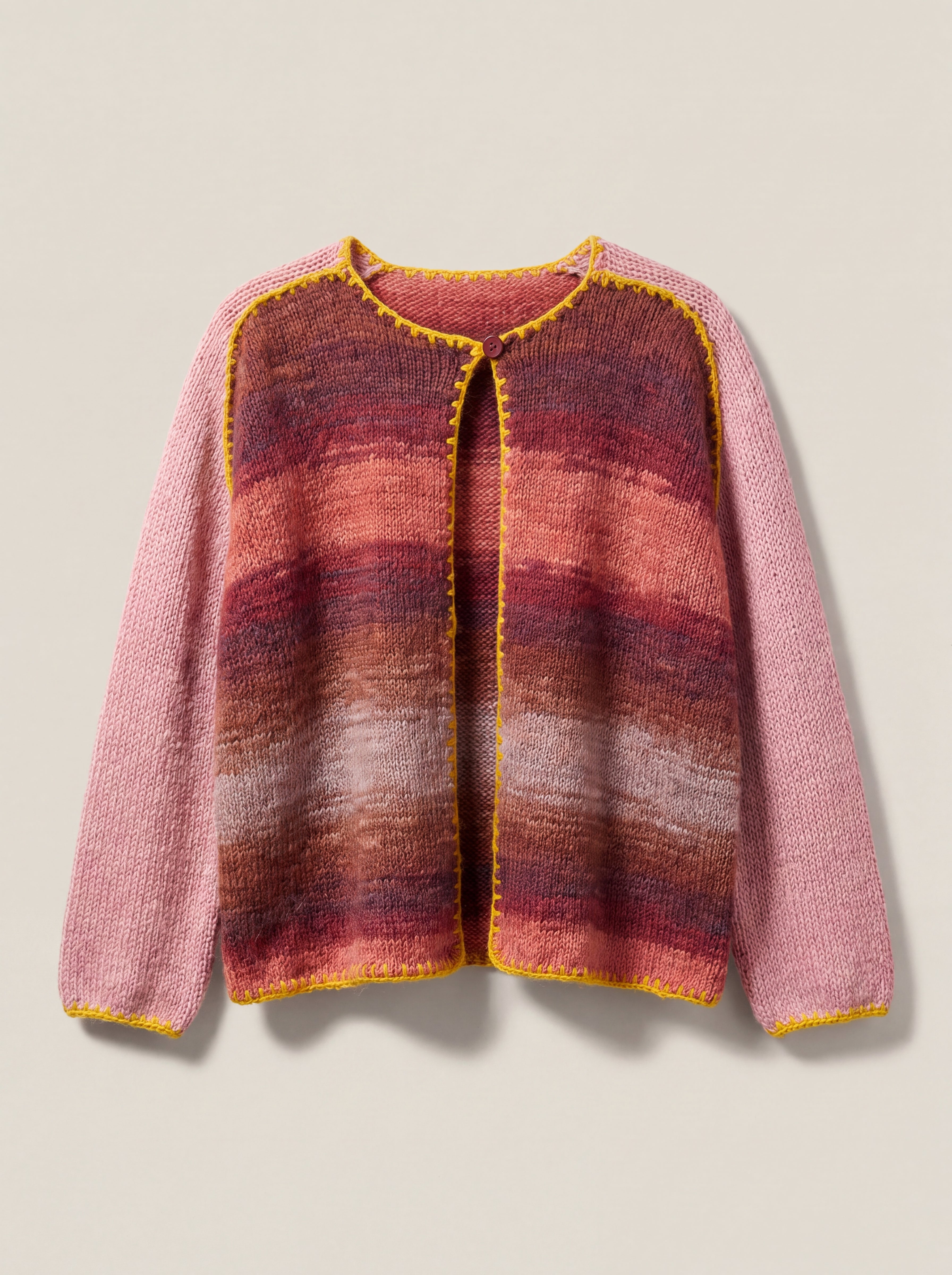 Handmade organic cotton crochet cardigan by Ana Chic