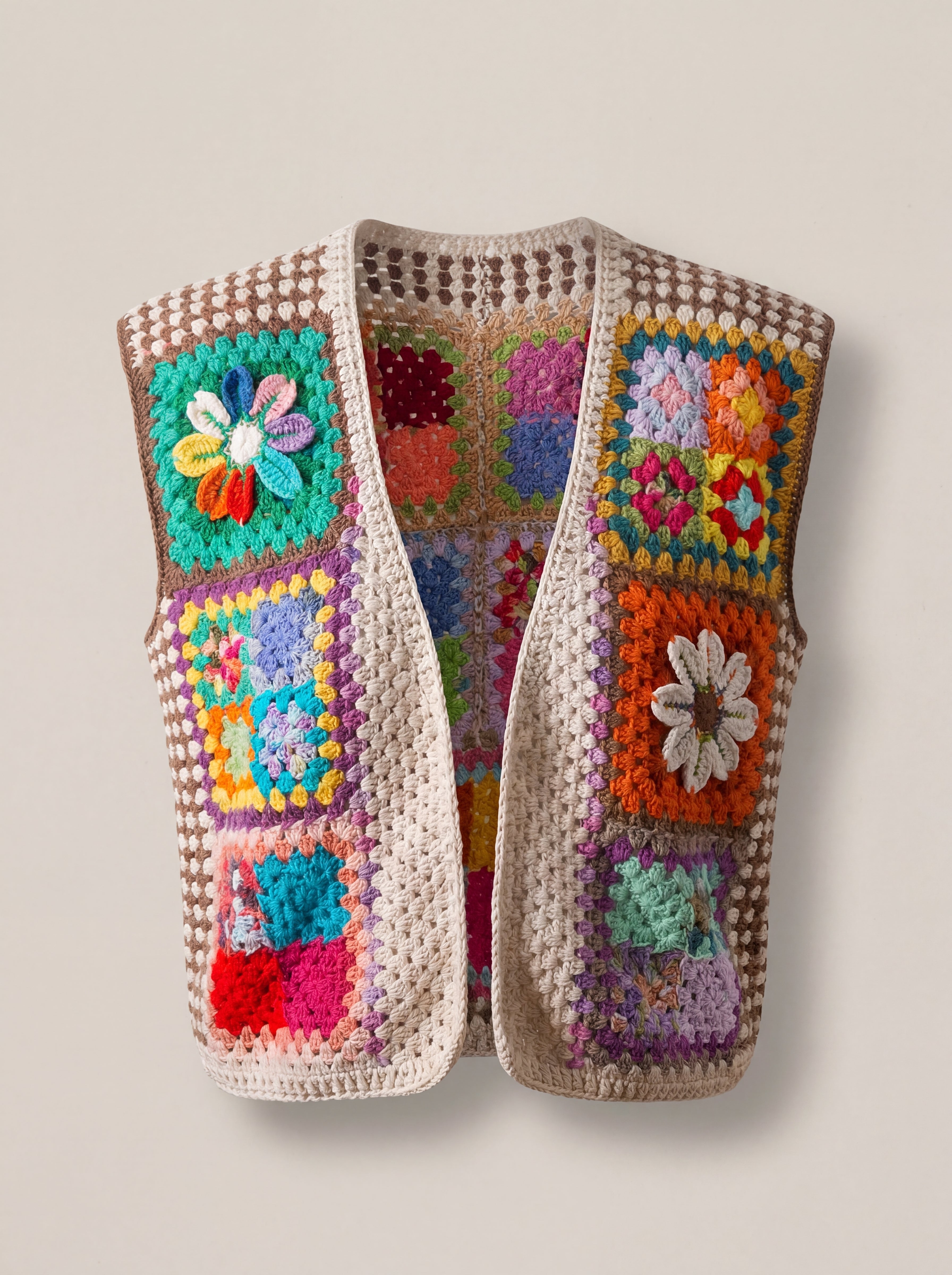 Handmade organic cotton vest by Ana Chic