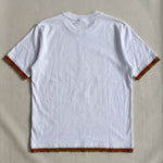 Handmade organic cotton t-shirt with crochet accents by Ana Chic