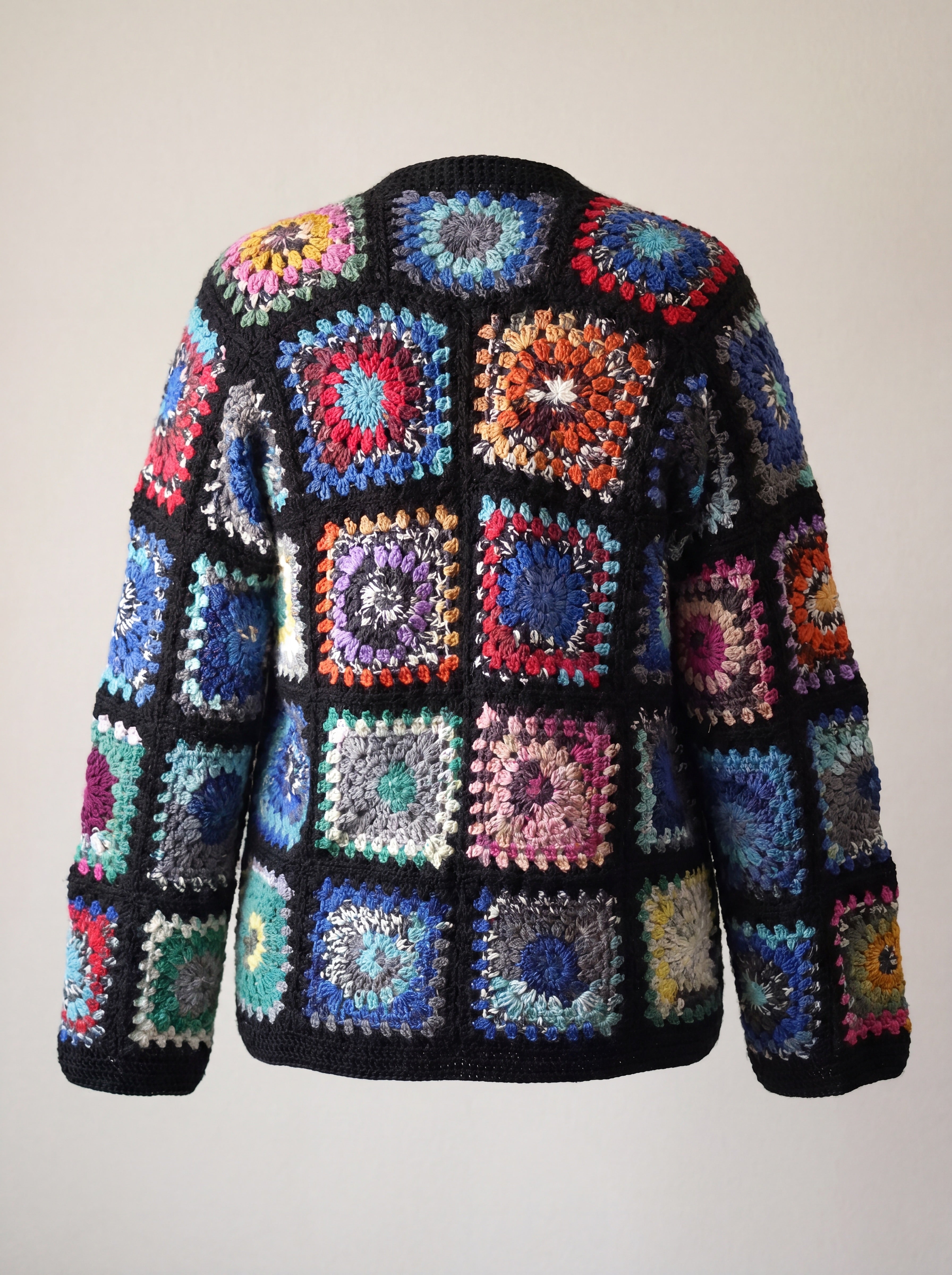 Handmade organic cotton crochet cardigan by Ana Chic