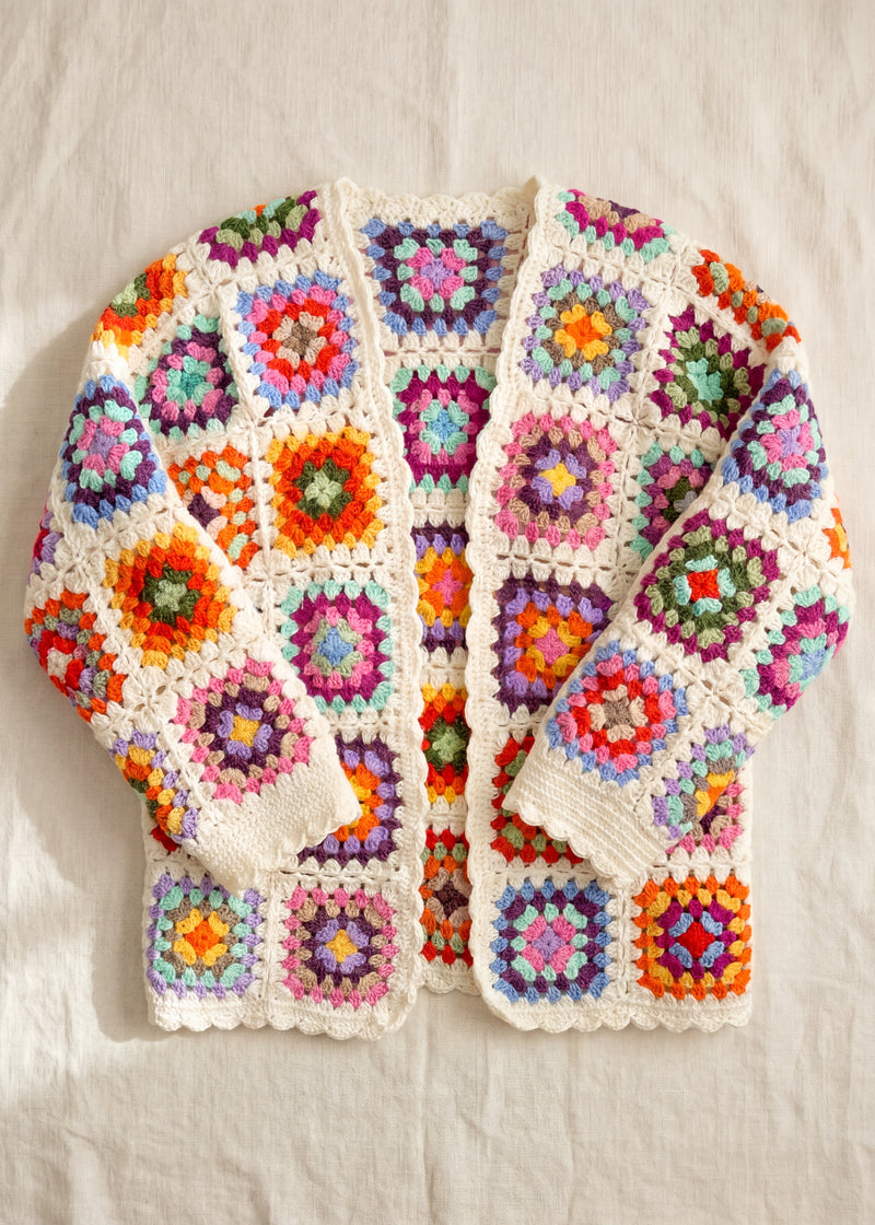 Handmade organic cotton cardigan by Ana Chic