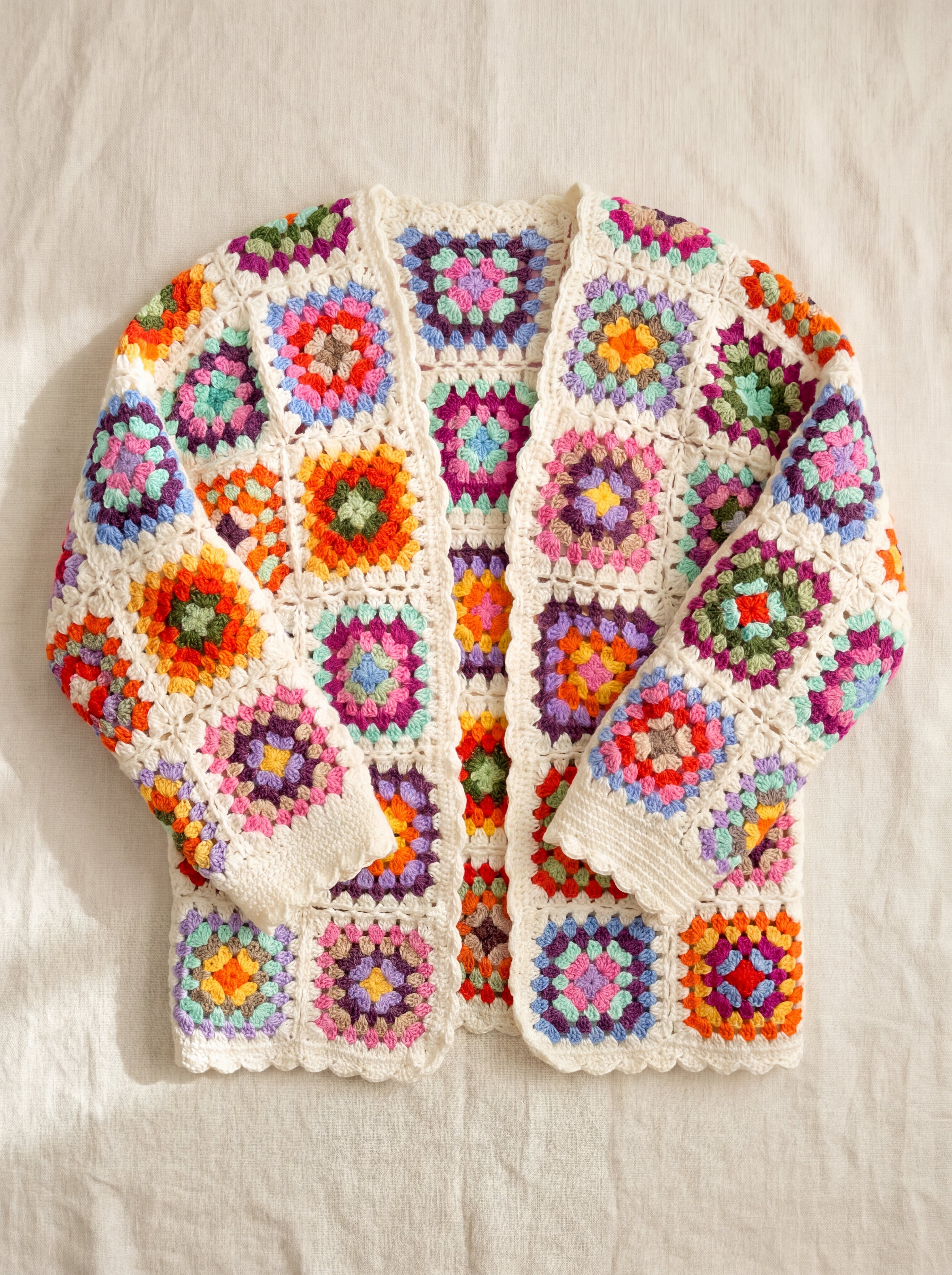 Handmade organic cotton cardigan by Ana Chic