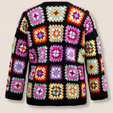 Handmade organic cotton crochet cardigan by Ana Chic