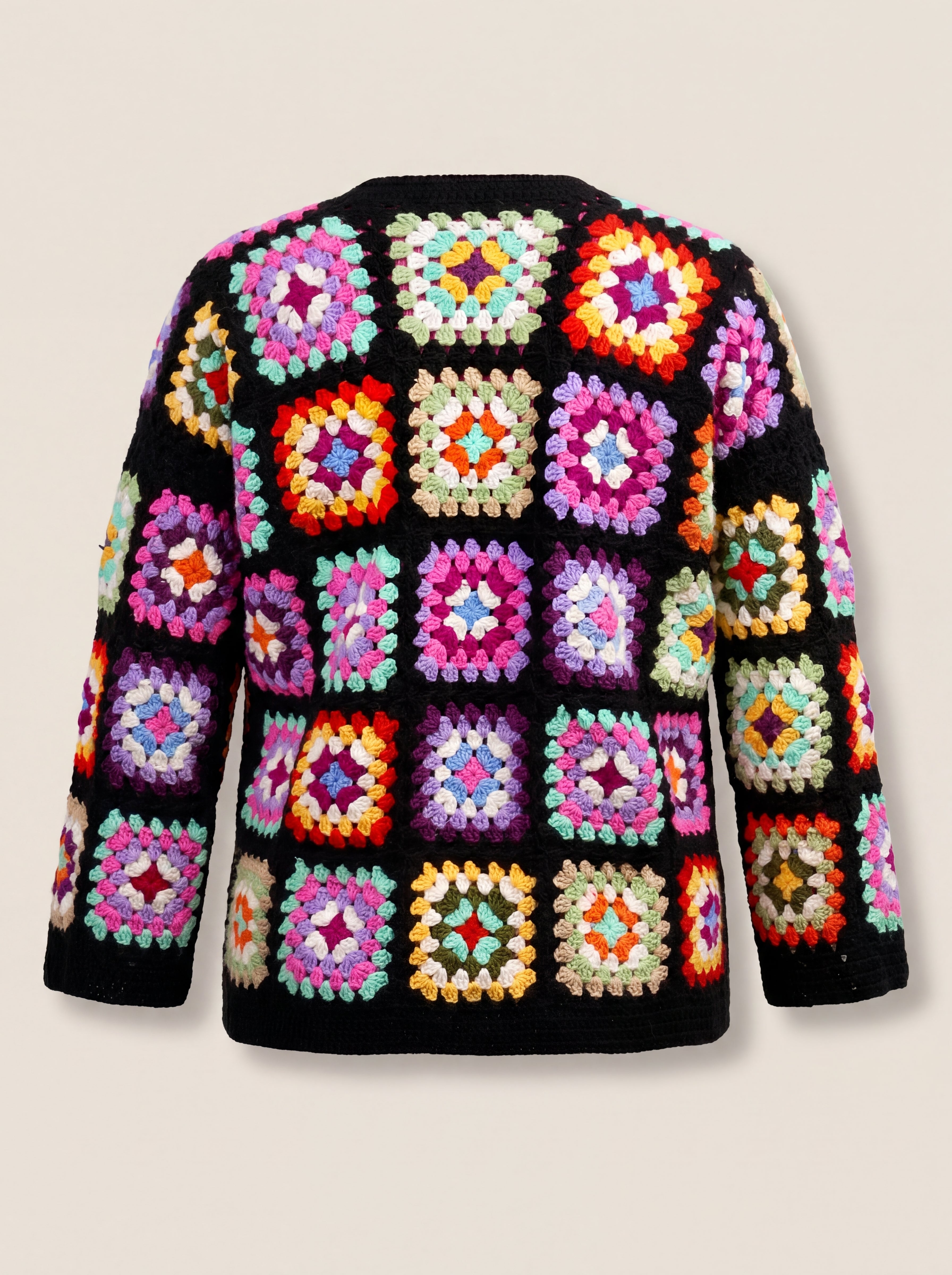 Handmade organic cotton crochet cardigan by Ana Chic